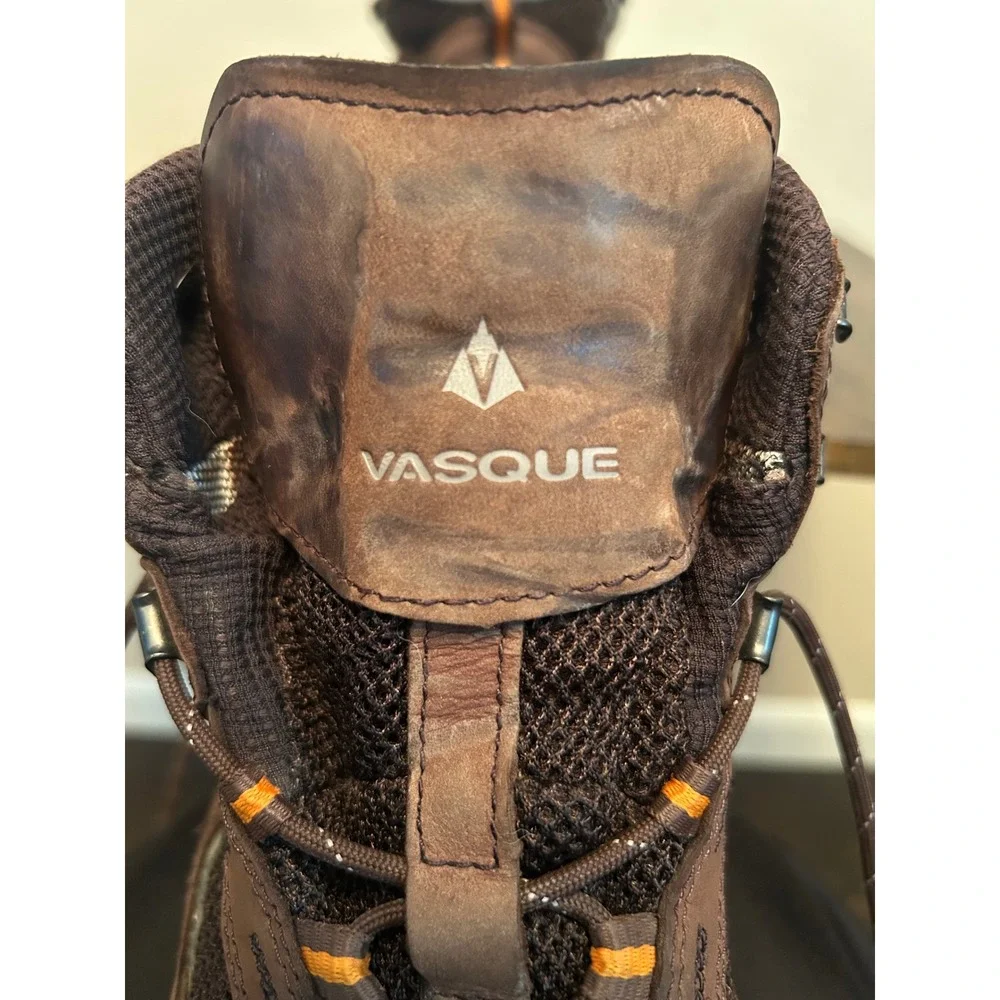 VASQUE  Boots Breeze 2.0 Mid GTX Brown Leather Gore Tex Hiking Men's Size 11M